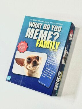 WHAT DO YOU MEME? FAMILY EDITION Complete Game 365 Cards & Easel Ages 8+ 2020